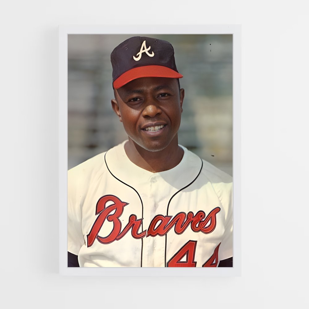 Poster Hank aaron – affiche Baseball (vue 3)